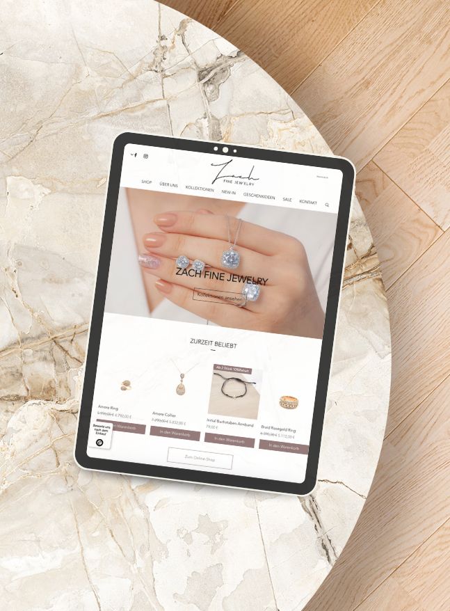 Website für Juwelier