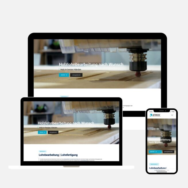 Webdesign Holzlohnbearbeitung