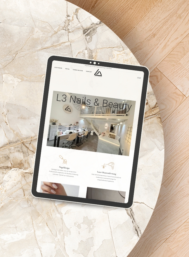 Website für Beauty Salon