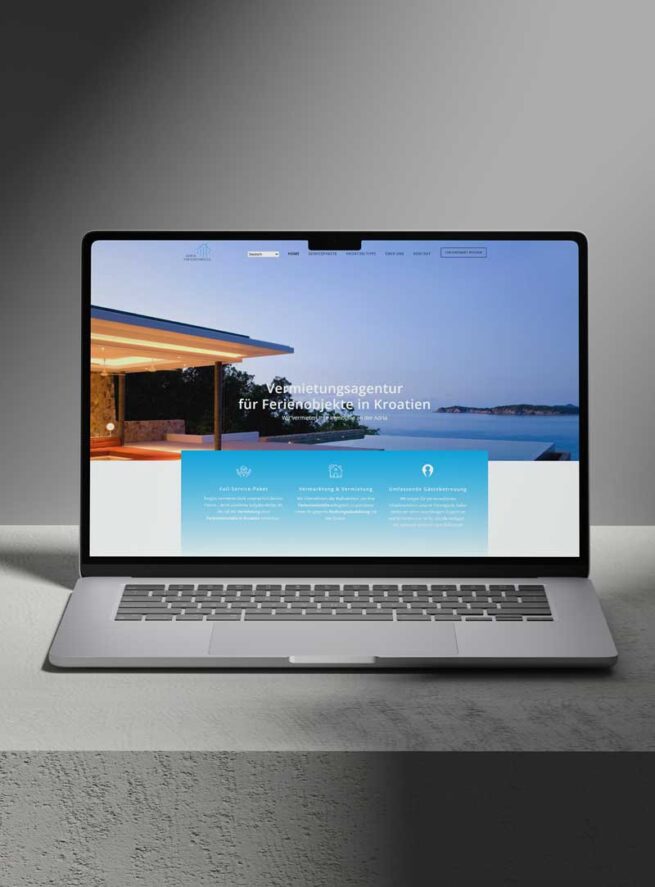 Webdesign für Vermietungsagentur