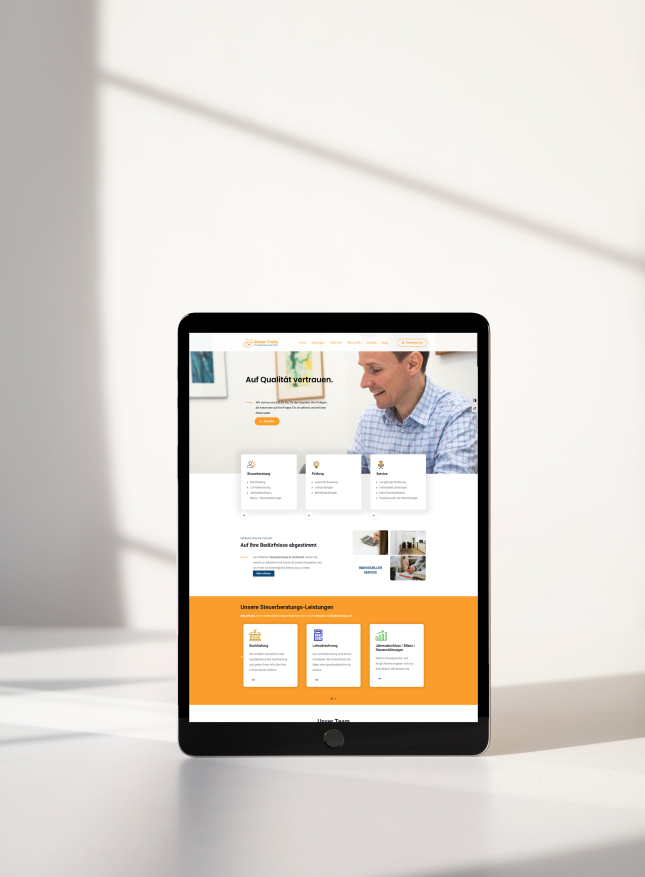 Webdesign für Steuerberatung